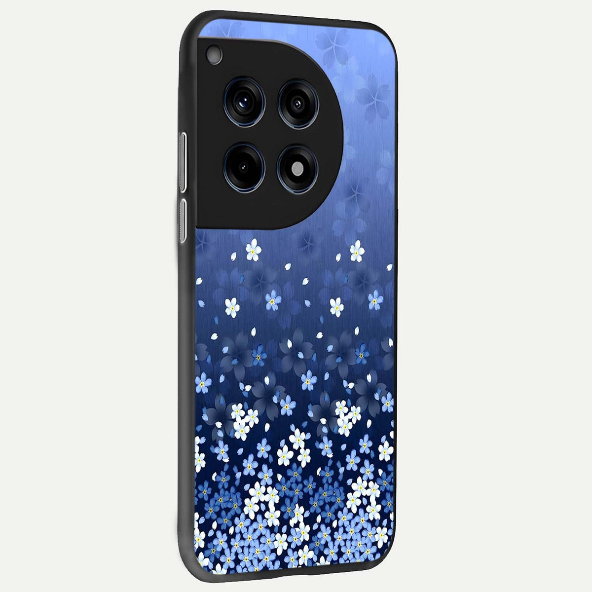  Blue Starry back cover For OnePlus 12 slim fit glass case with vibrant aesthetic design
