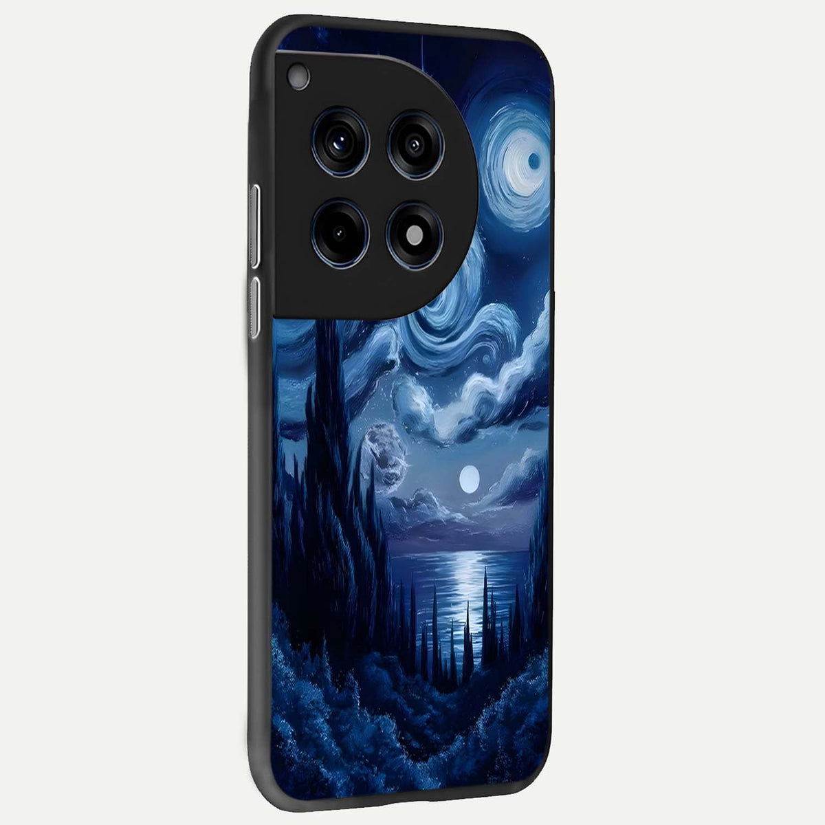  Celestial Dream Van Gogh back cover For OnePlus 12 slim fit glass case with vibrant aesthetic design