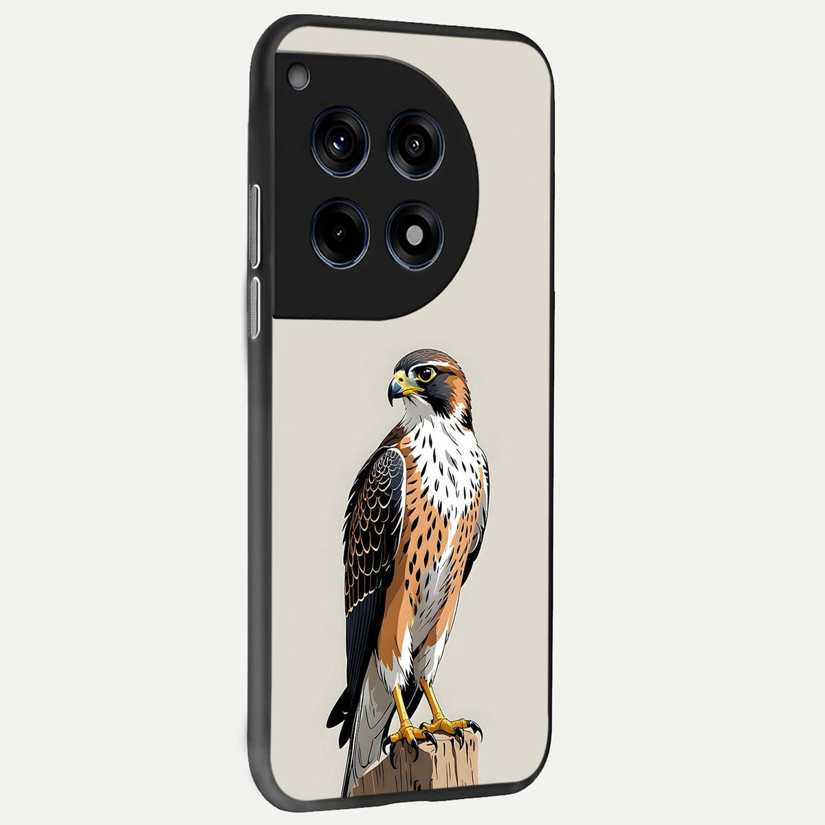  Clever Eagle back cover For OnePlus 12 slim fit glass case with vibrant aesthetic design