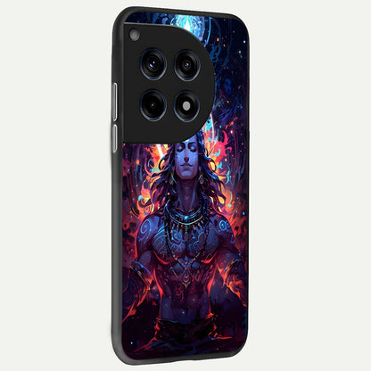  Divine Fire Shiv back cover For OnePlus 12 slim fit glass case with vibrant aesthetic design