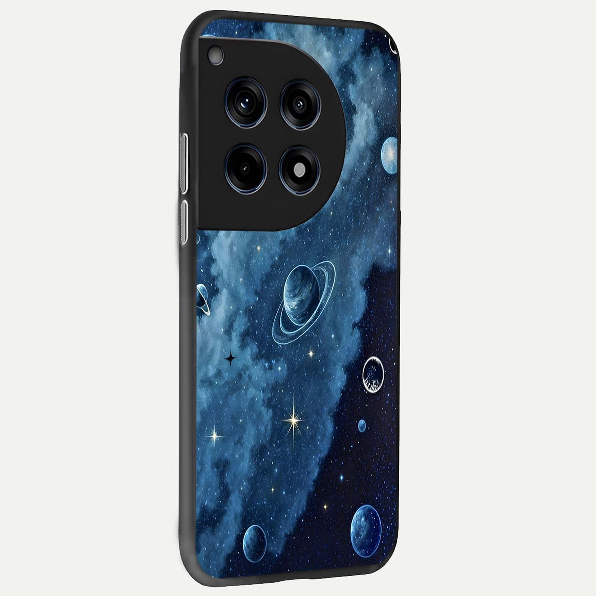  Galaxy Dream Space back cover For OnePlus 12 slim fit glass case with vibrant aesthetic design