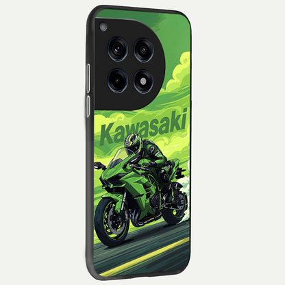  Greenery Sky back cover For OnePlus 12 slim fit glass case with vibrant aesthetic design