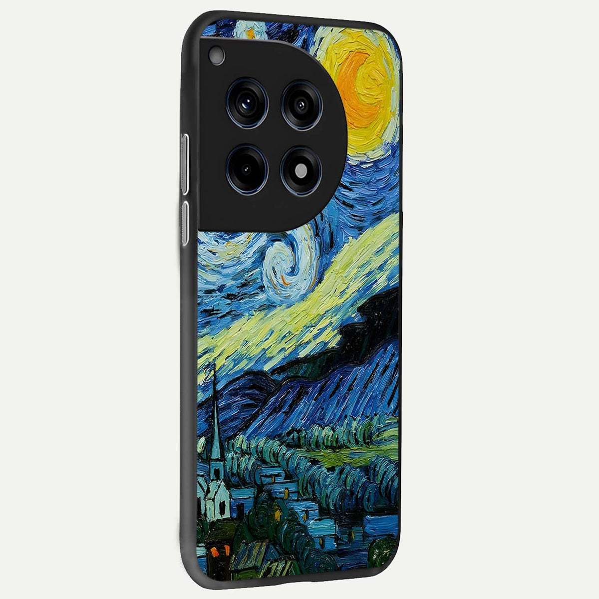  Inspired Van Gogh Art back cover For OnePlus 12 slim fit glass case with vibrant aesthetic design