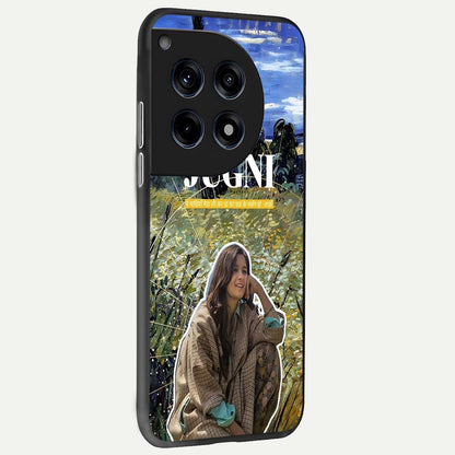  Jugni Soul Vibes back cover For OnePlus 12 slim fit glass case with vibrant aesthetic design