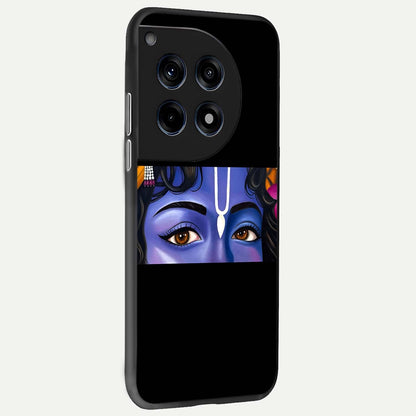  Krishna Eye back cover For OnePlus 12 slim fit glass case with vibrant aesthetic design