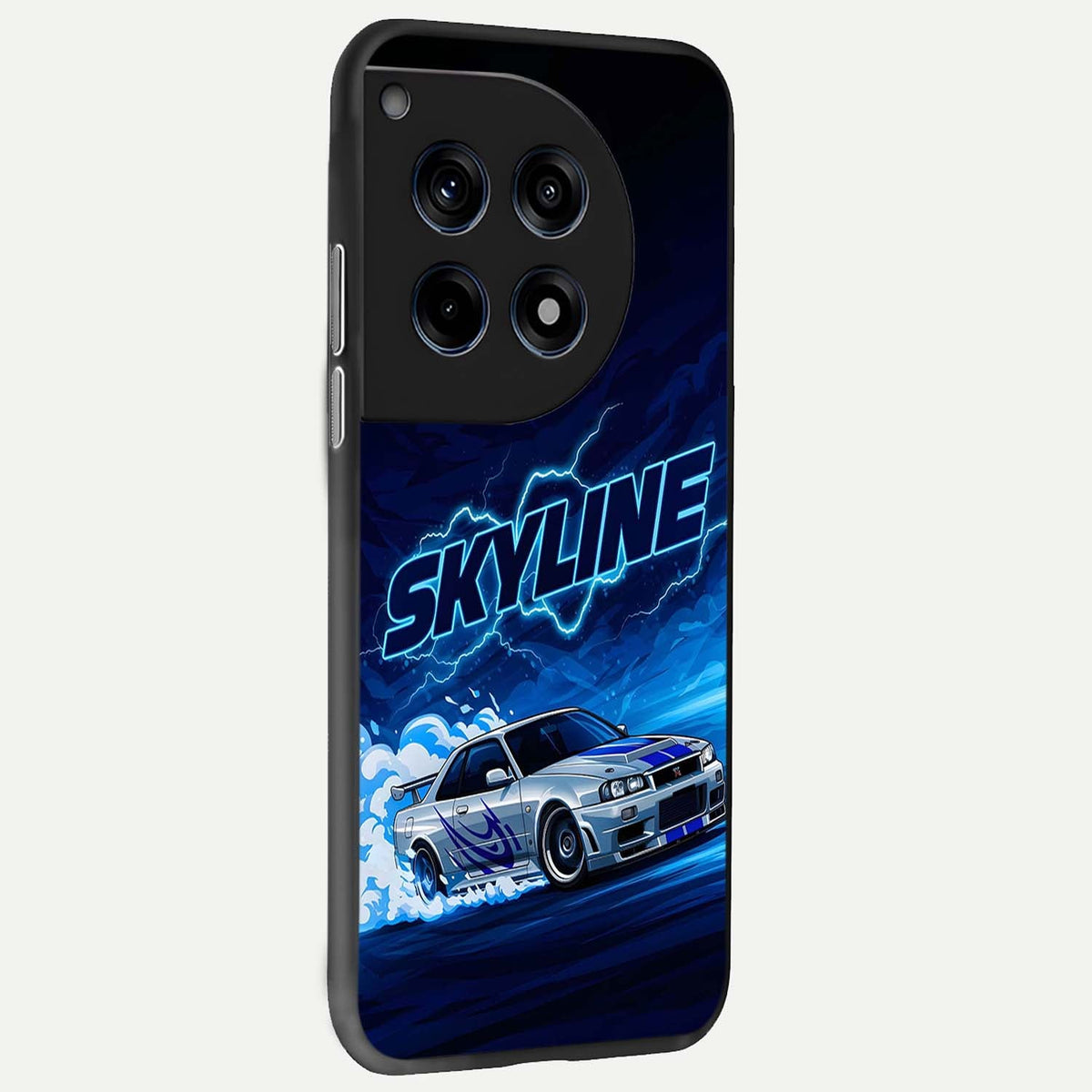  Neon Drift Beast back cover For OnePlus 12 slim fit glass case with vibrant aesthetic design