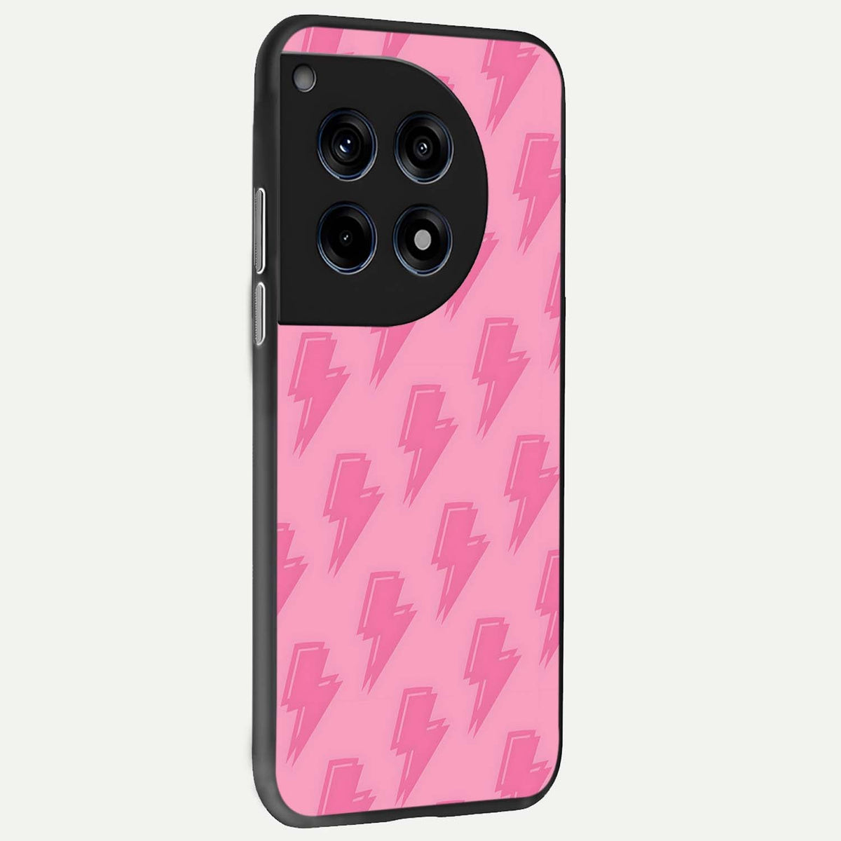  Pink Moo Magic back cover For OnePlus 12 slim fit glass case with vibrant aesthetic design