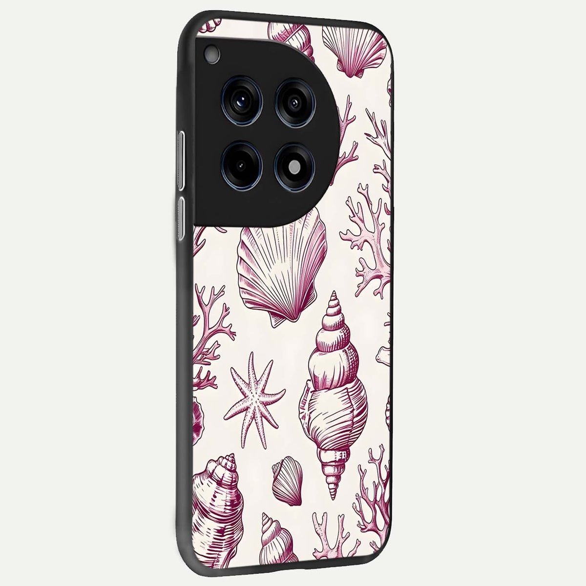  Pink Power Sparks back cover For OnePlus 12 slim fit glass case with vibrant aesthetic design