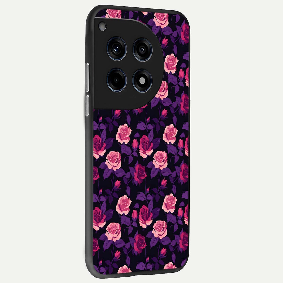  Rose Garden Twilight back cover For OnePlus 12 slim fit glass case with vibrant aesthetic design