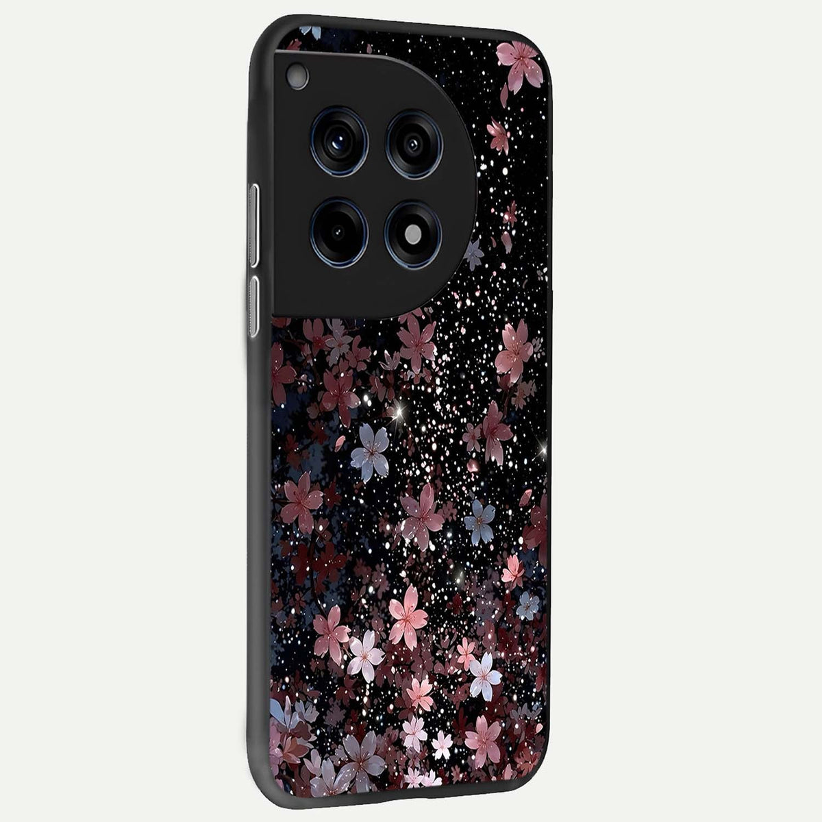  Starlit Flower Dreams back cover For OnePlus 12 slim fit glass case with vibrant aesthetic design