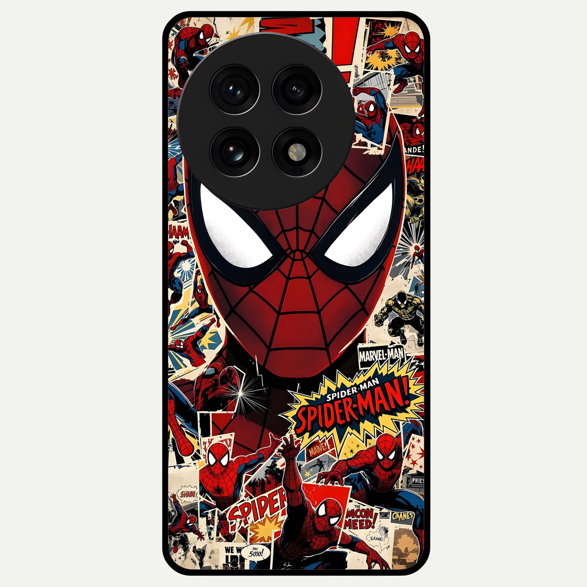  Aesthetic Wonder Spider Glass Case For OnePlus 13R back cover – full design glossy printed glass finish