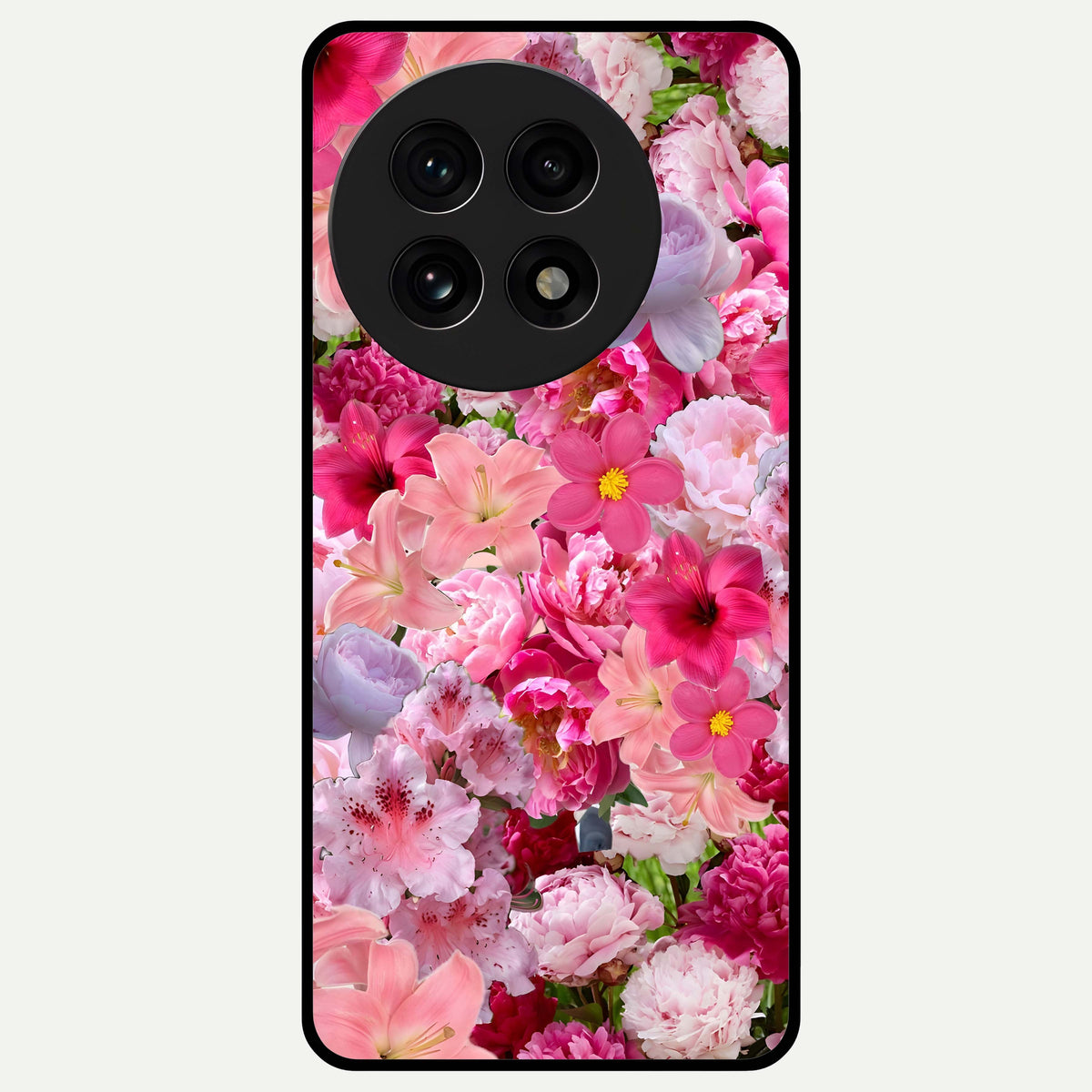  Bloom Crush Fantasy Glass Case For OnePlus 13R back cover – full design glossy printed glass finish