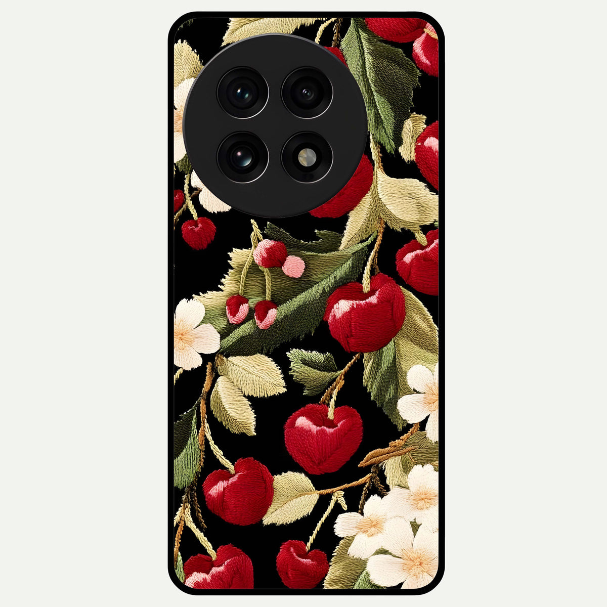  Blooming Spendor Bird Glass Case For OnePlus 13R back cover – full design glossy printed glass finish