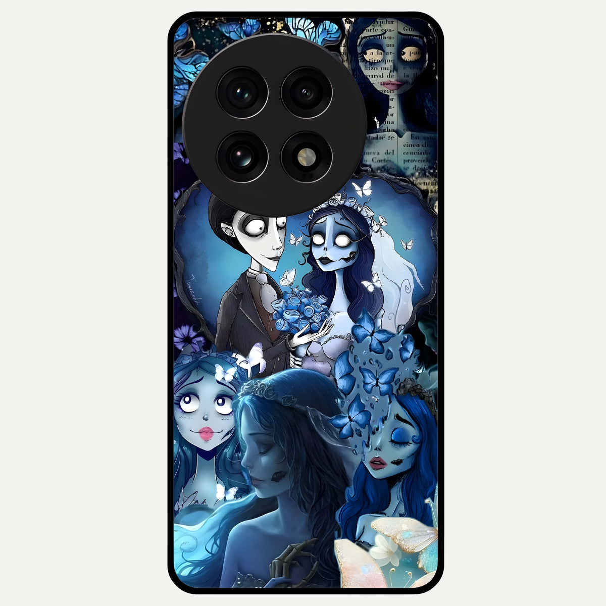  Butterfly Ghost Soul Glass Case For OnePlus 13R back cover – full design glossy printed glass finish