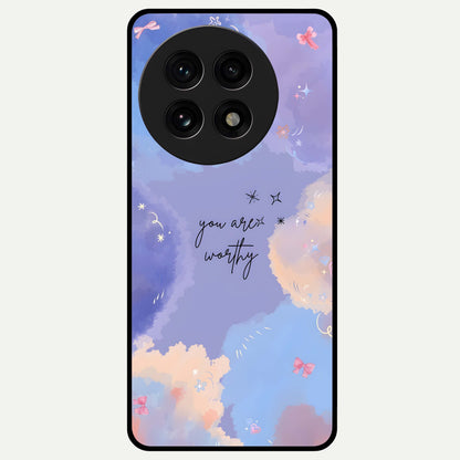  Celestial Cloud Magic Glass Case For OnePlus 13R back cover – full design glossy printed glass finish