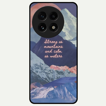  Celestial Mountain Calm Glass Case For OnePlus 13R back cover – full design glossy printed glass finish