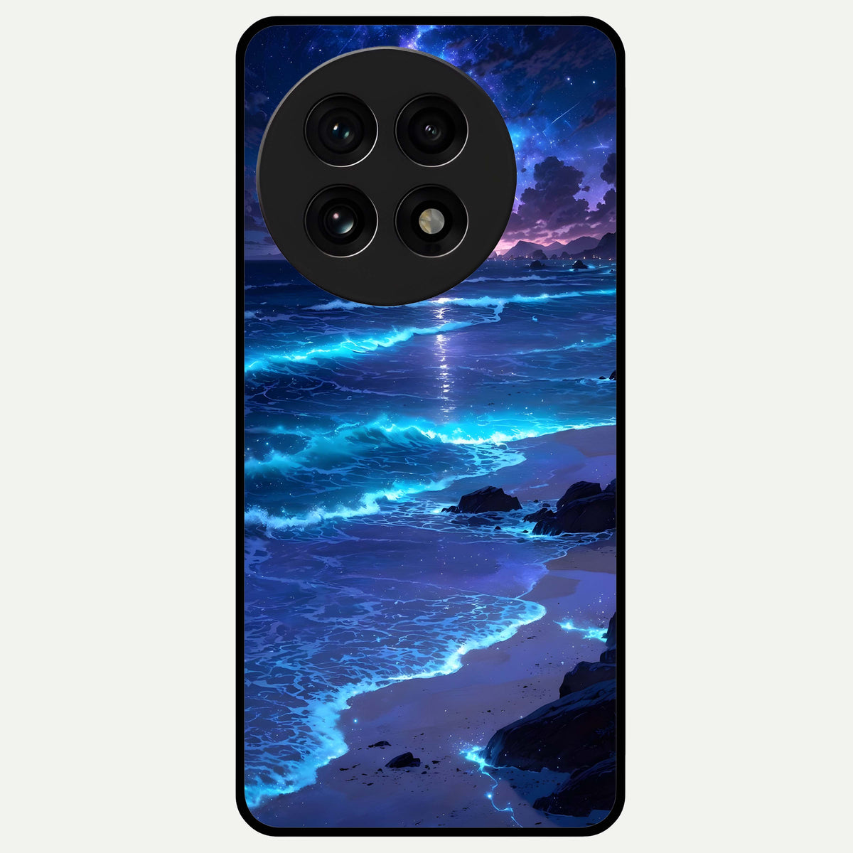  Classic Damn Look Glass Case For OnePlus 13R back cover – full design glossy printed glass finish