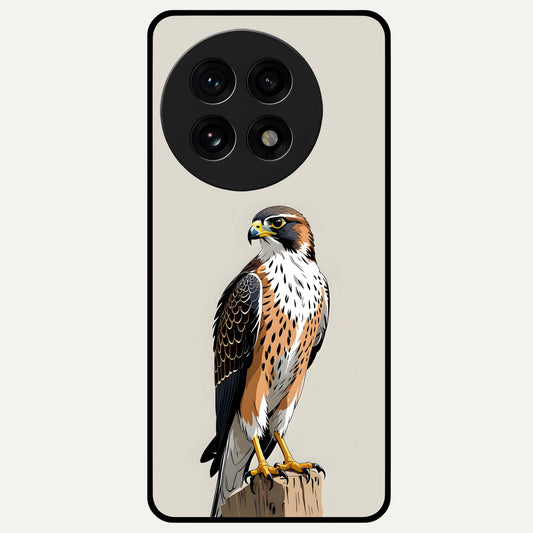  Clever Eagle Glass Case For OnePlus 13R back cover – full design glossy printed glass finish