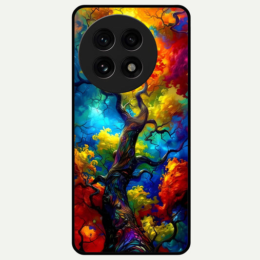  Colorful Soda Bottles Glass Case For OnePlus 13R back cover – full design glossy printed glass finish