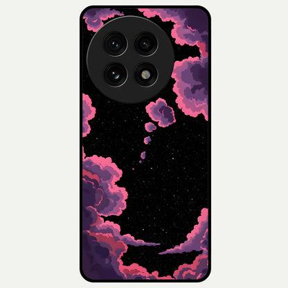  Cosmic Cloud Journey Glass Case For OnePlus 13R back cover – full design glossy printed glass finish