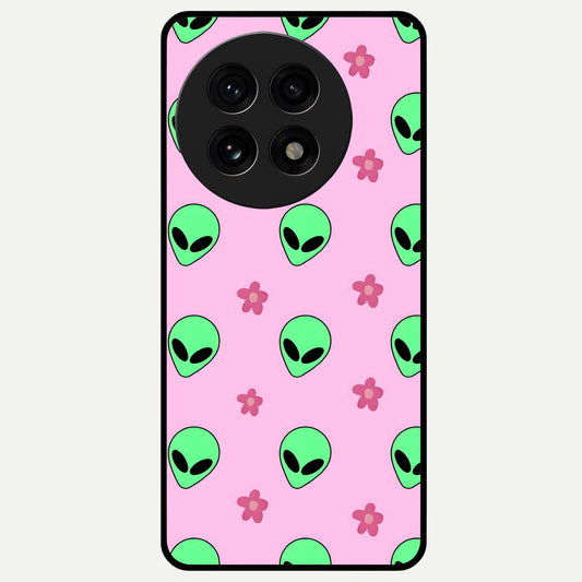  Cosmic Cute Crush Glass Case For OnePlus 13R back cover – full design glossy printed glass finish