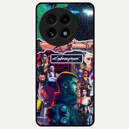  CYBERPUNK Legacy Glass Case For OnePlus 13R back cover – full design glossy printed glass finish