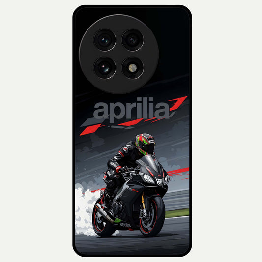  Dark Aprilla Glass Case For OnePlus 13R back cover – full design glossy printed glass finish