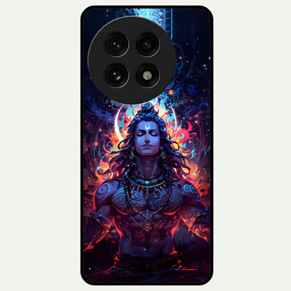  Divine Fire Shiv Glass Case For OnePlus 13R back cover – full design glossy printed glass finish
