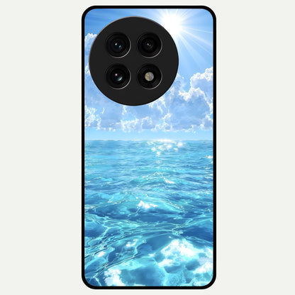  Endless Ocean Horizon Glass Case For OnePlus 13R back cover – full design glossy printed glass finish