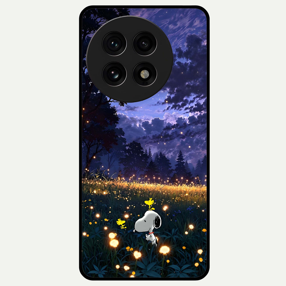  Firefly Meadow Magic Glass Case For OnePlus 13R back cover – full design glossy printed glass finish