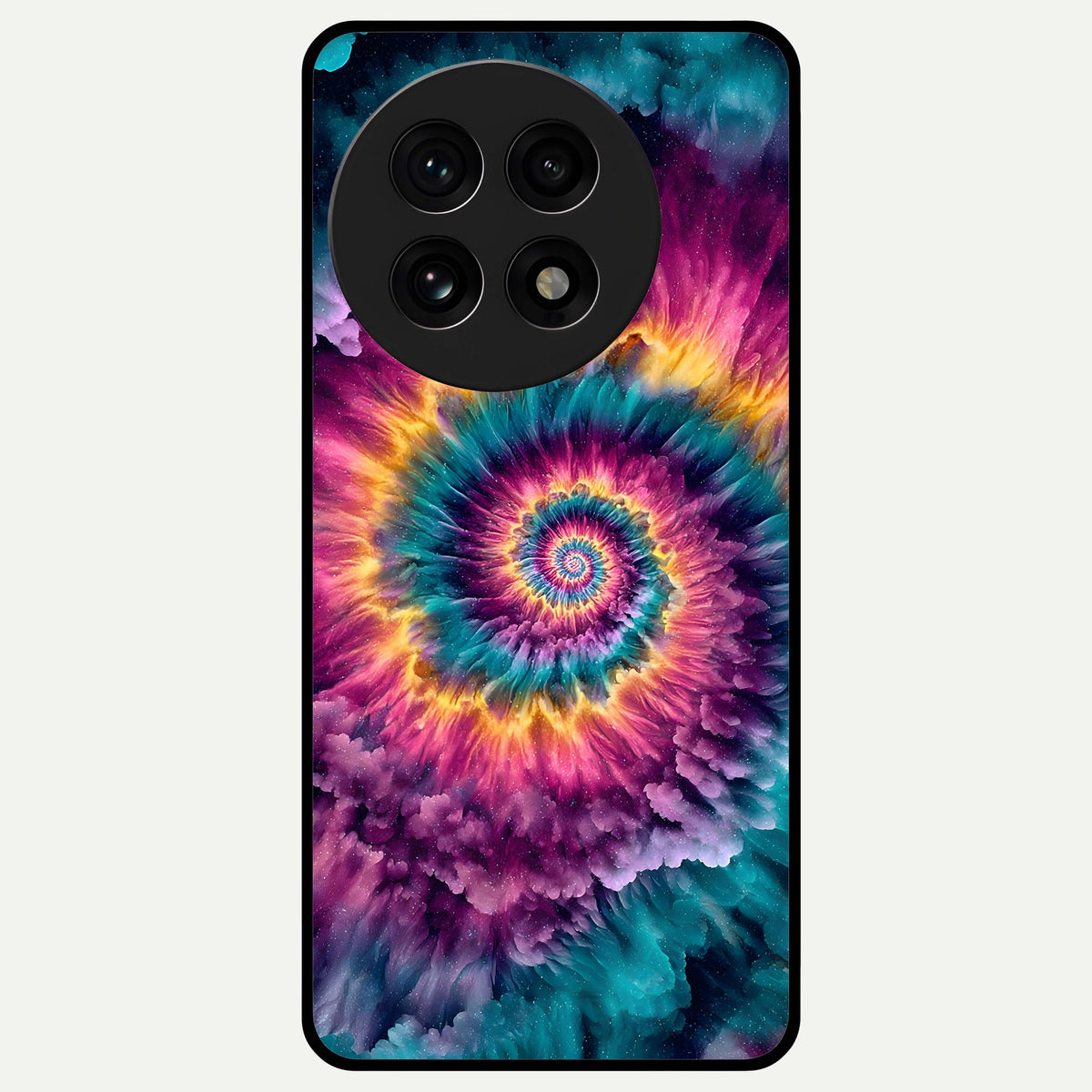  Galactic Spiral Burst Glass Case For OnePlus 13R back cover – full design glossy printed glass finish