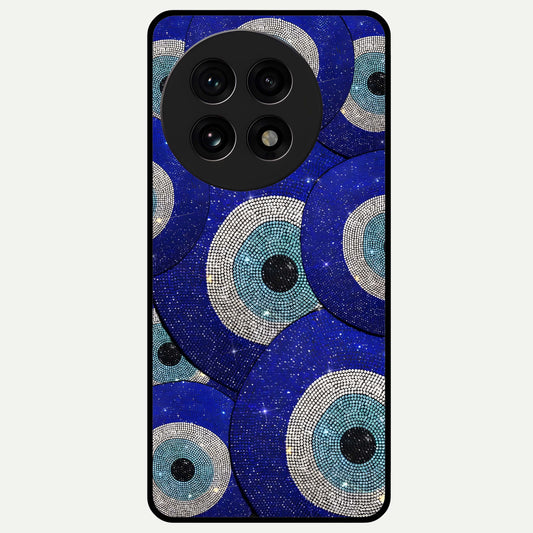  Galaxy Eye Flow Glass Case For OnePlus 13R back cover – full design glossy printed glass finish
