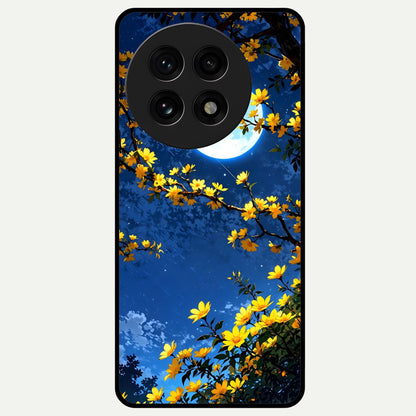  Golden Night Glow Glass Case For OnePlus 13R back cover – full design glossy printed glass finish