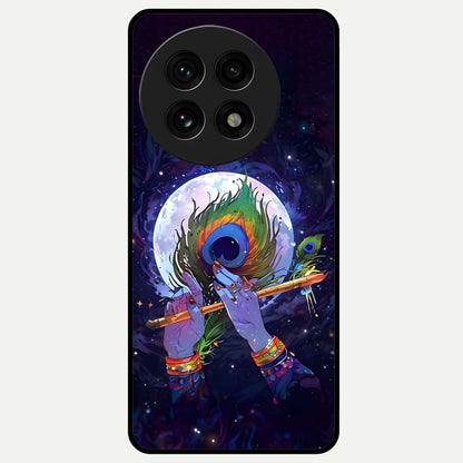  Krishna Hands Art Glass Case For OnePlus 13R back cover – full design glossy printed glass finish