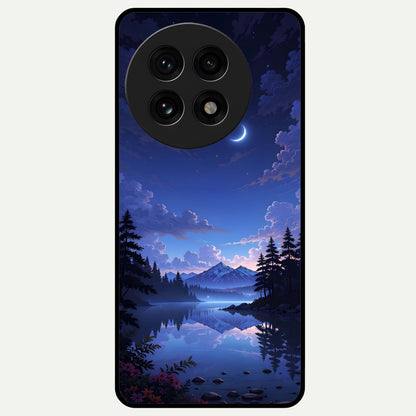  Midnight Lake Peace Glass Case For OnePlus 13R back cover – full design glossy printed glass finish