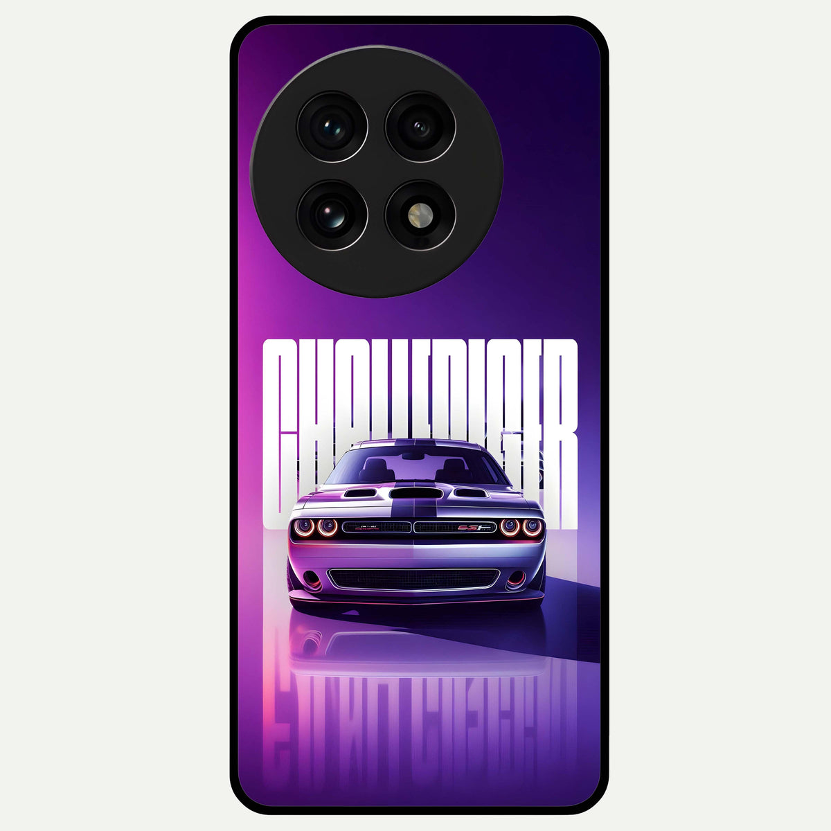  Midnight Muscle Ride Glass Case For OnePlus 13R back cover – full design glossy printed glass finish