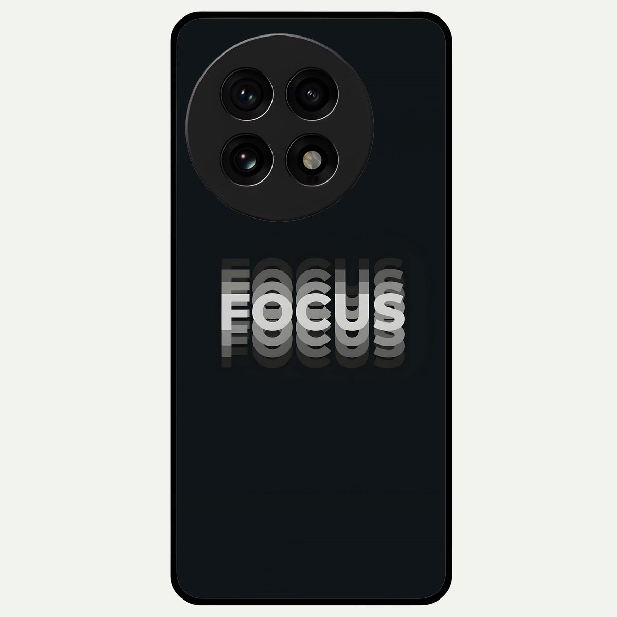  Mono Focus Vision Glass Case For OnePlus 13R back cover – full design glossy printed glass finish