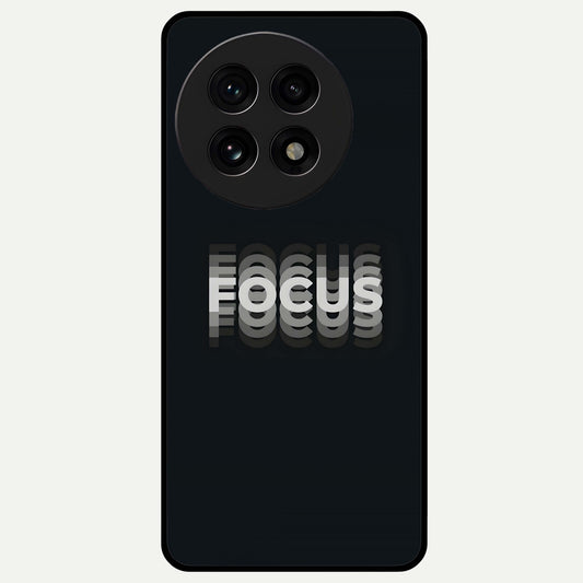  Mono Focus Vision Glass Case For OnePlus 13R back cover – full design glossy printed glass finish