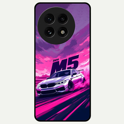  MS Neon Car Glass Case For OnePlus 13R back cover – full design glossy printed glass finish