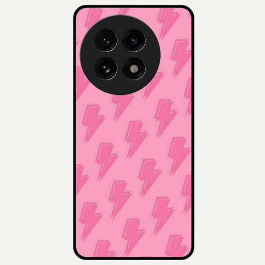  Pink Moo Magic Glass Case For OnePlus 13R back cover – full design glossy printed glass finish