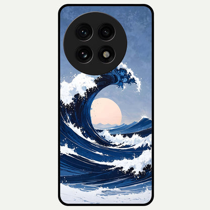  Rising Tide Power Glass Case For OnePlus 13R back cover – full design glossy printed glass finish