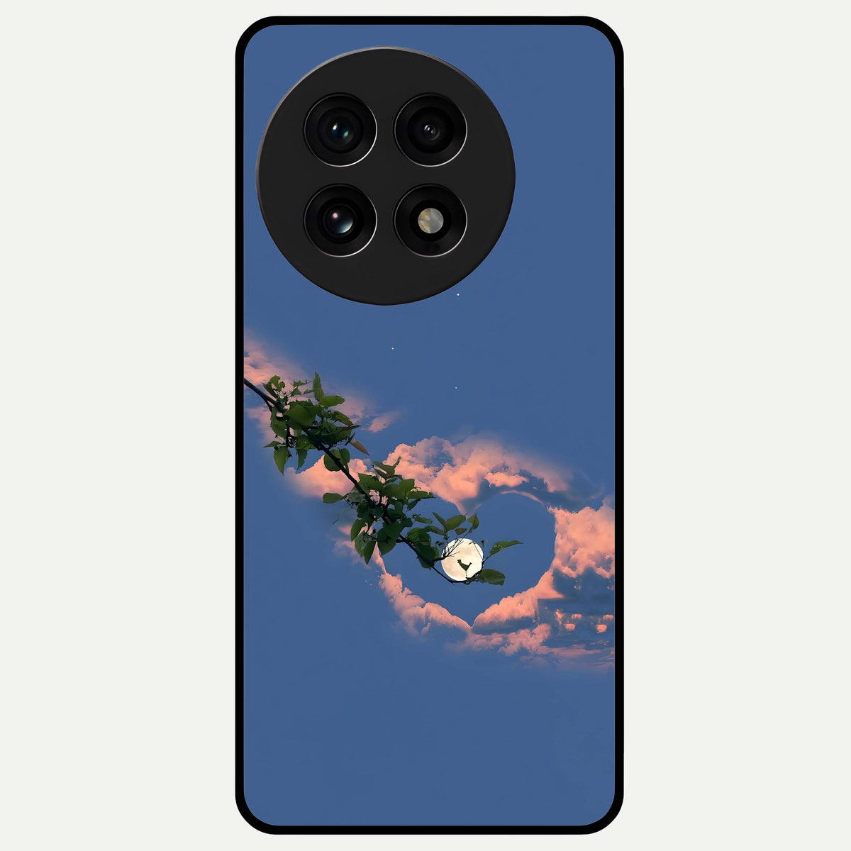  Sky Under Tree Glass Case For OnePlus 13R back cover – full design glossy printed glass finish