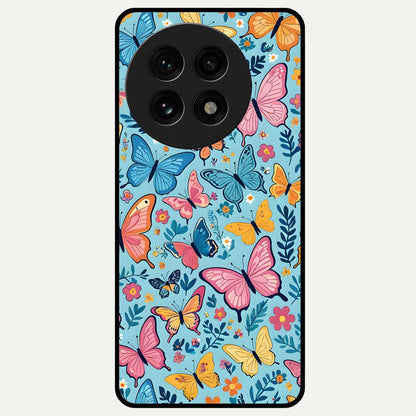  Spring Wing Garden Glass Case For OnePlus 13R back cover – full design glossy printed glass finish