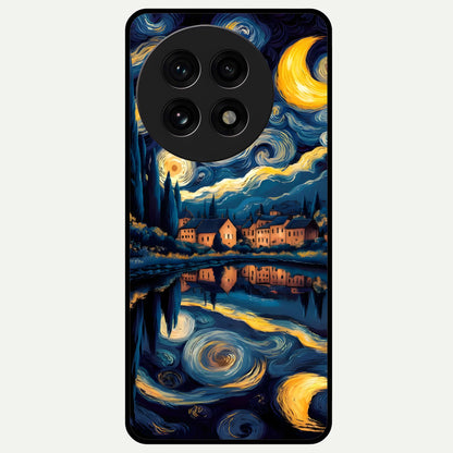  Starry Sky Serenity Glass Case For OnePlus 13R back cover – full design glossy printed glass finish
