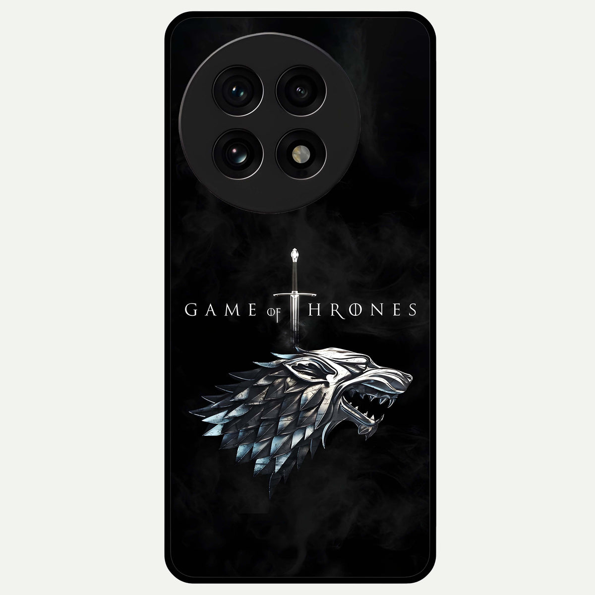  Throne Wolf Legacy Glass Case For OnePlus 13R back cover – full design glossy printed glass finish
