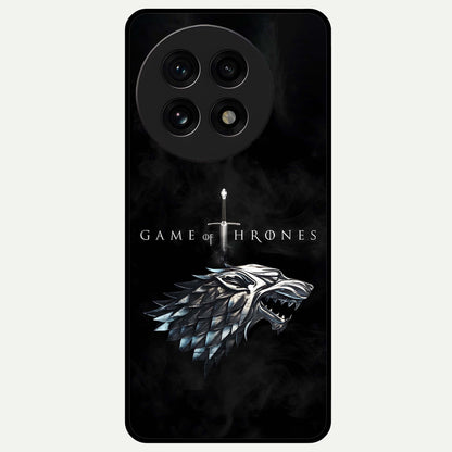  Throne Wolf Legacy Glass Case For OnePlus 13R back cover – full design glossy printed glass finish