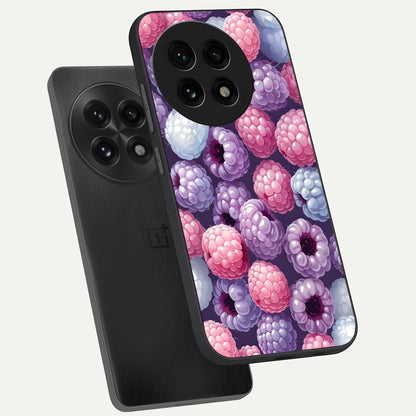  Berry Candy Pop phone case For OnePlus 13R showing premium glass back cover with detailed artwork