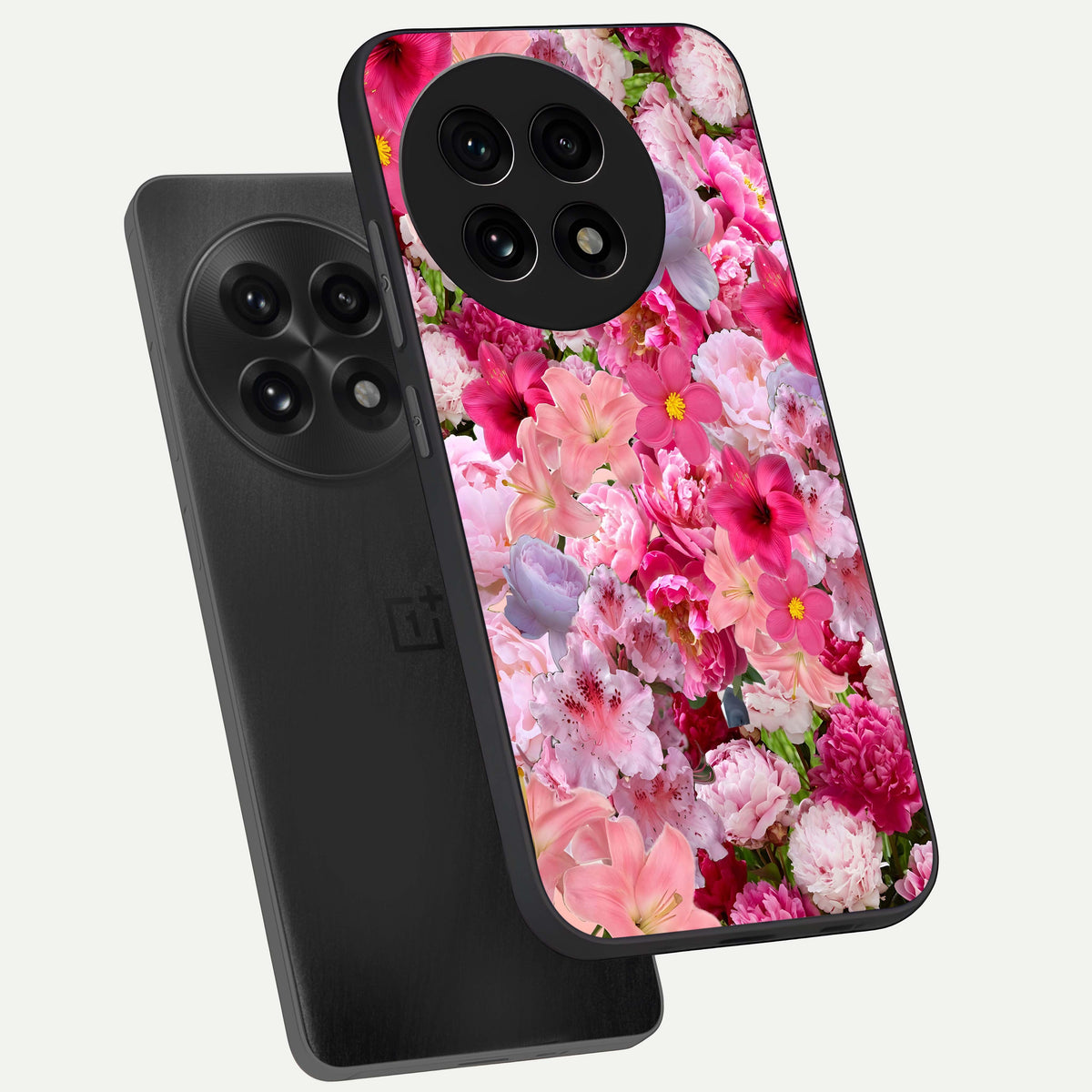  Bloom Crush Fantasy phone case For OnePlus 13R showing premium glass back cover with detailed artwork