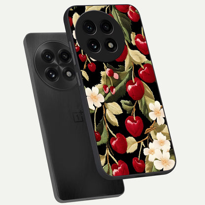  Blooming Spendor Bird phone case For OnePlus 13R showing premium glass back cover with detailed artwork