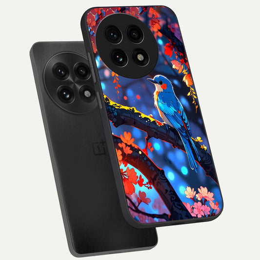  Blooming Water Drift phone case For OnePlus 13R showing premium glass back cover with detailed artwork